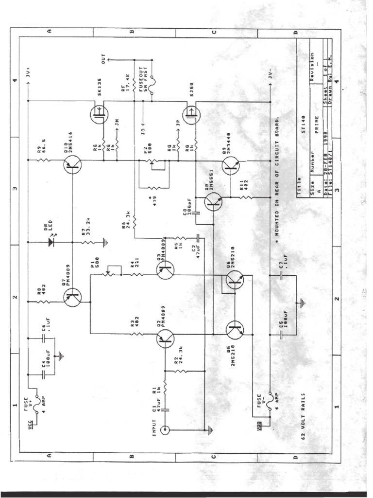 B&K ST140 Amp Schematic | PDF