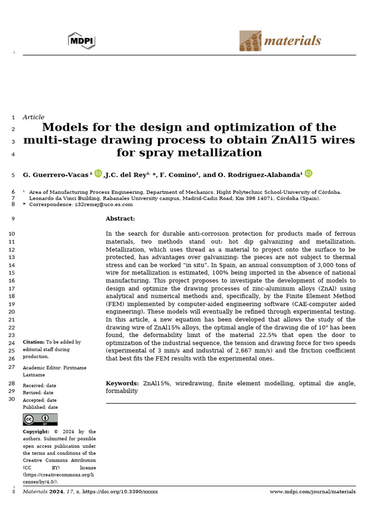 MDPI JCR 00 GGV 00 ORA 00 Primer Articulo Tesis | PDF | Deformation ...