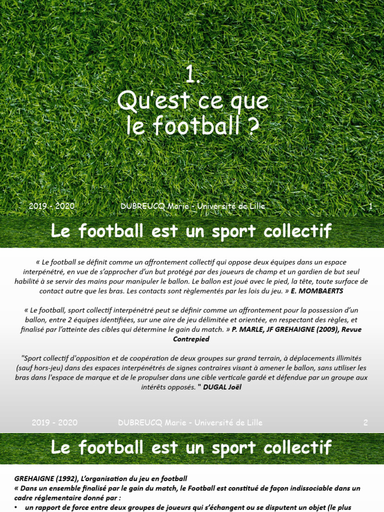 Définition et logique du football | PDF | Football