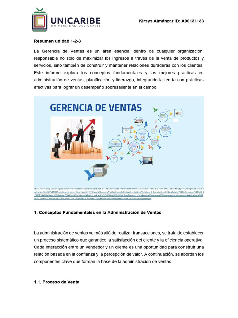 Gerencia de Ventas: Claves y Estrategias | PDF | Ventas | Planificación