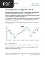 Download GARCH Volatility forecast in Excel by Spider Financial SN88316485 doc pdf
