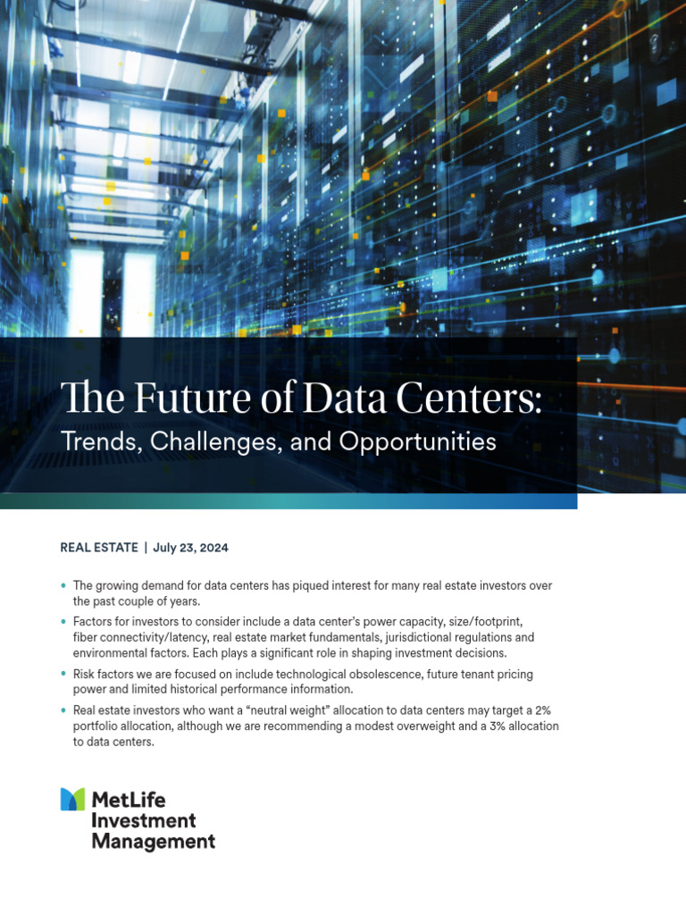 Data Center Investment Insights 2024 | PDF | Data Center | Computer Network