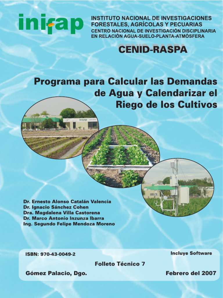 Programa de Riego y Demandas de Agua | PDF | Agua | Evapotranspiración