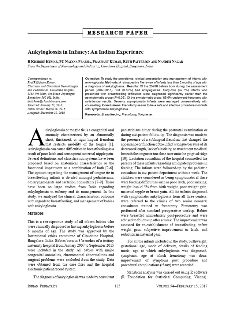Ank in Infancy An Indian Experience | PDF | Breastfeeding | Infants