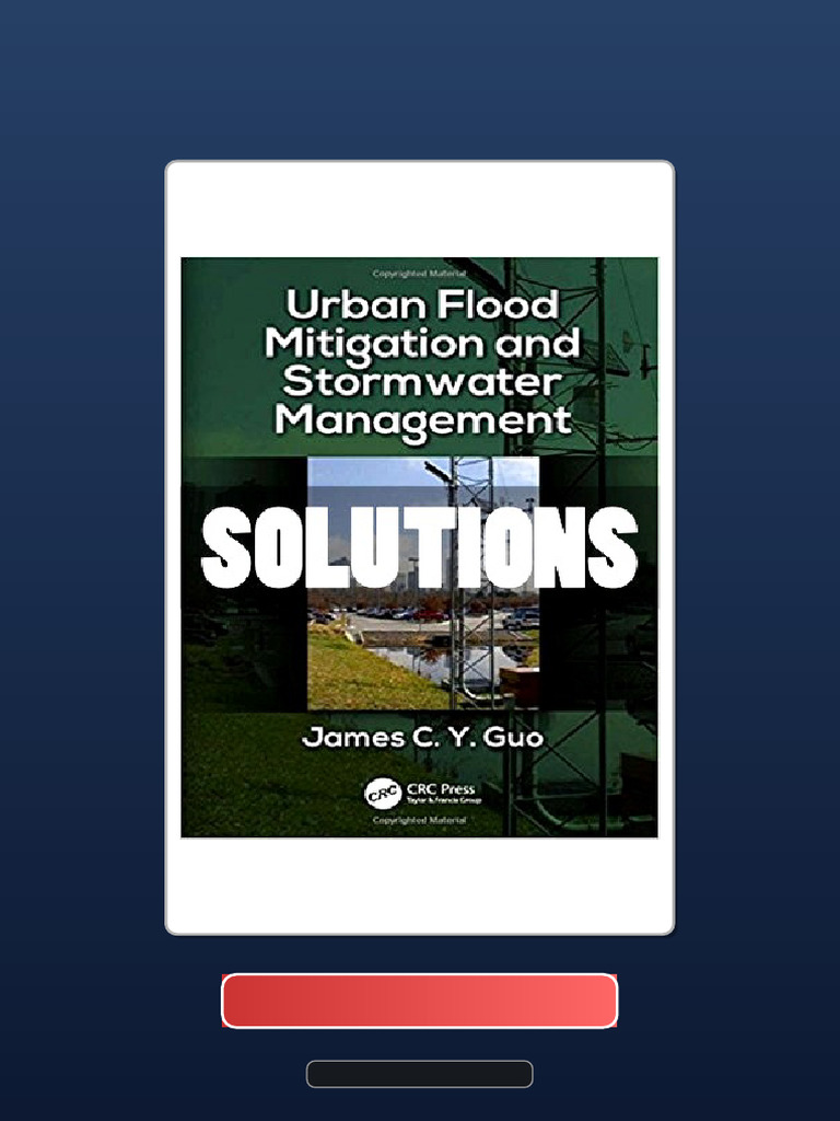 Solutions Urban Flood Mitigation and Stormwater Management 1 Ed Guo ...
