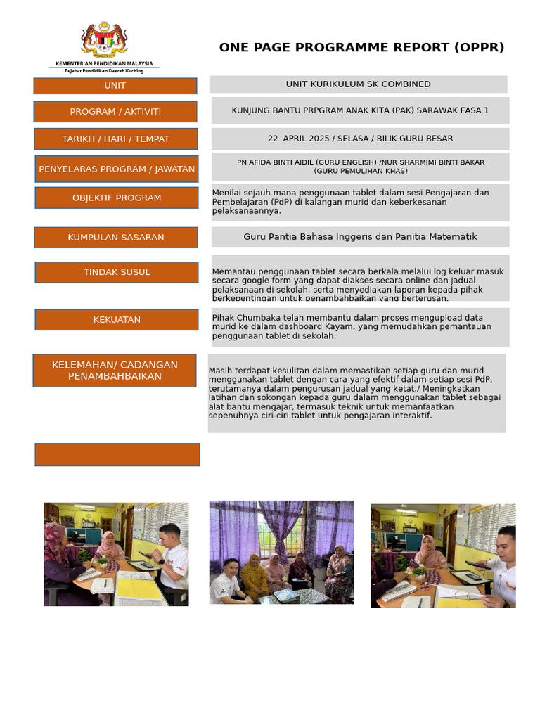 Oppr Kunjung Bantu Fasa 1 22 April 2025 | PDF
