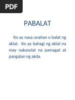 Mga Bahagi NG Libro | PDF