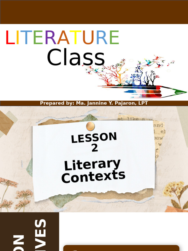 Lesson 2 Literary Contexts | PDF