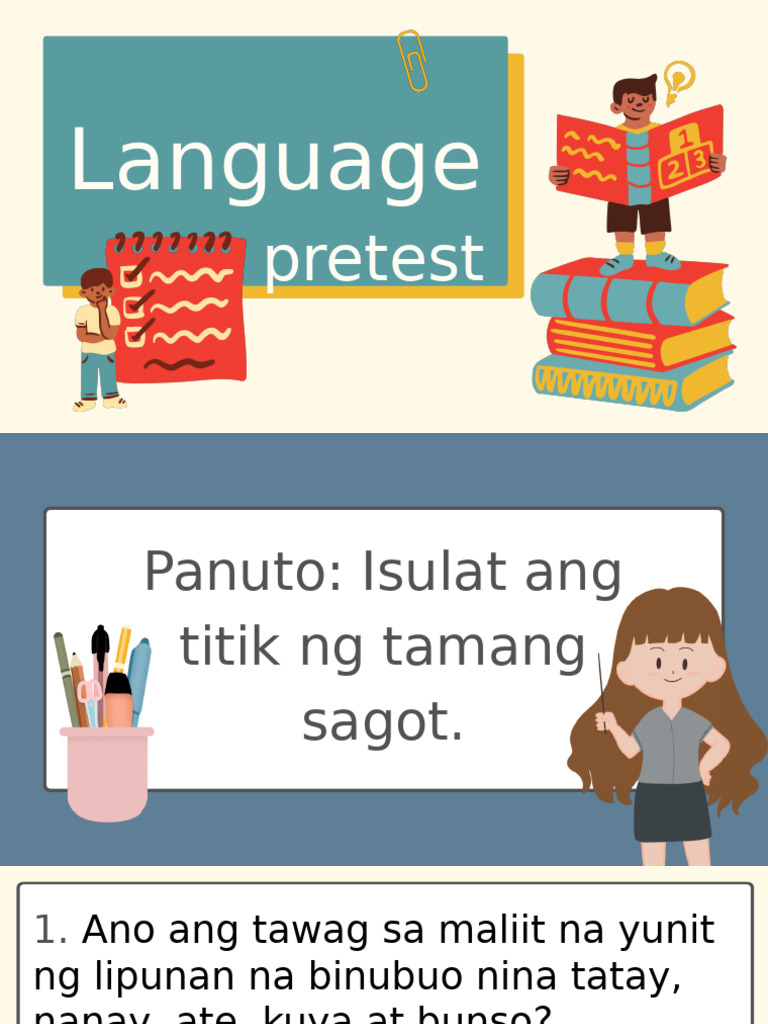 Language Pretest | PDF