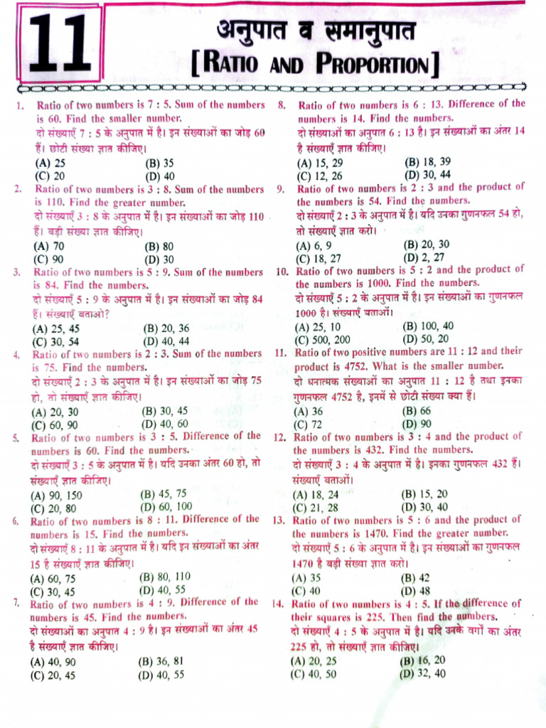 Ratio and Proportion Problems Solved | PDF | Foreign Exchange Market ...