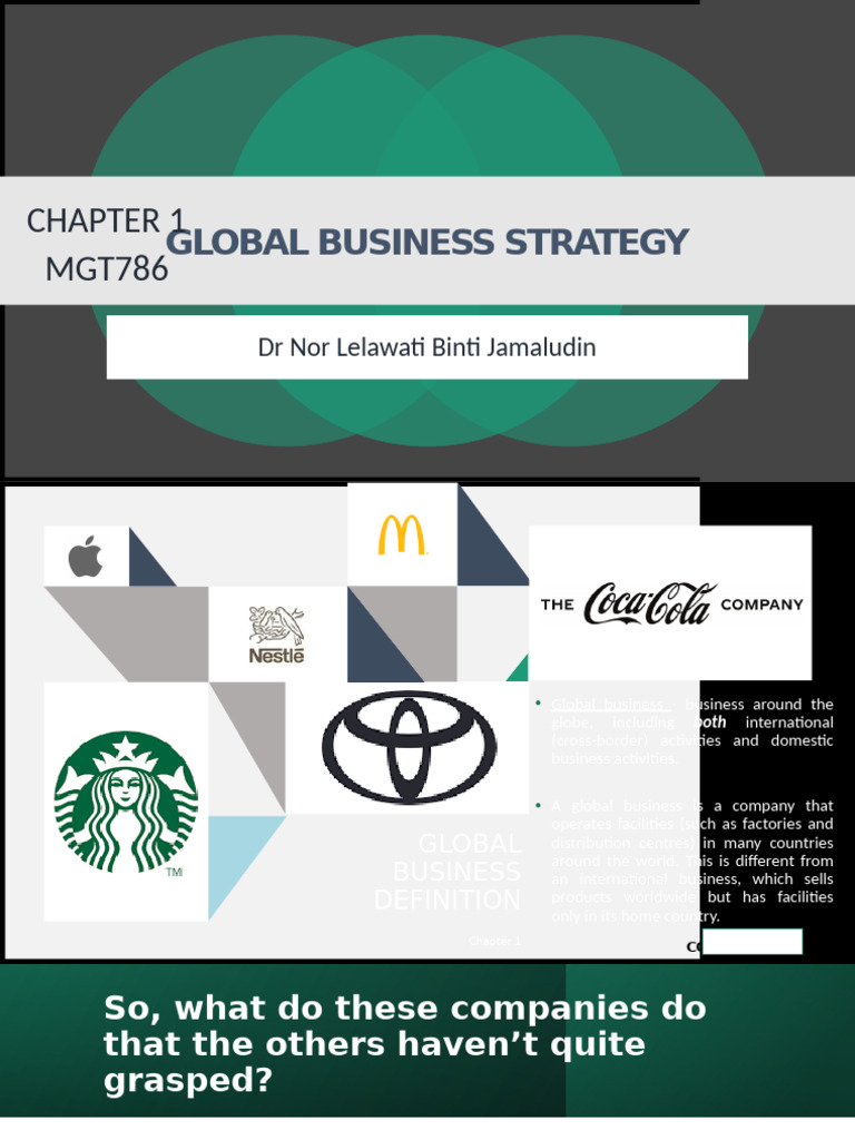 Understanding Global Business Strategy | PDF | Competitive Advantage ...