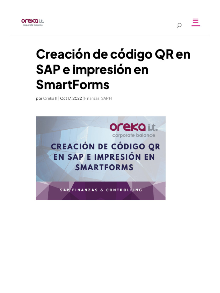 Crear códigos QR en SAP y SmartForms | PDF | Código QR | Internet