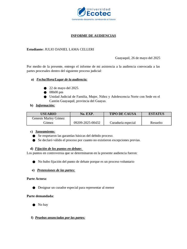 Informe de Audiencias 11 | PDF | Justicia | Crimen y violencia