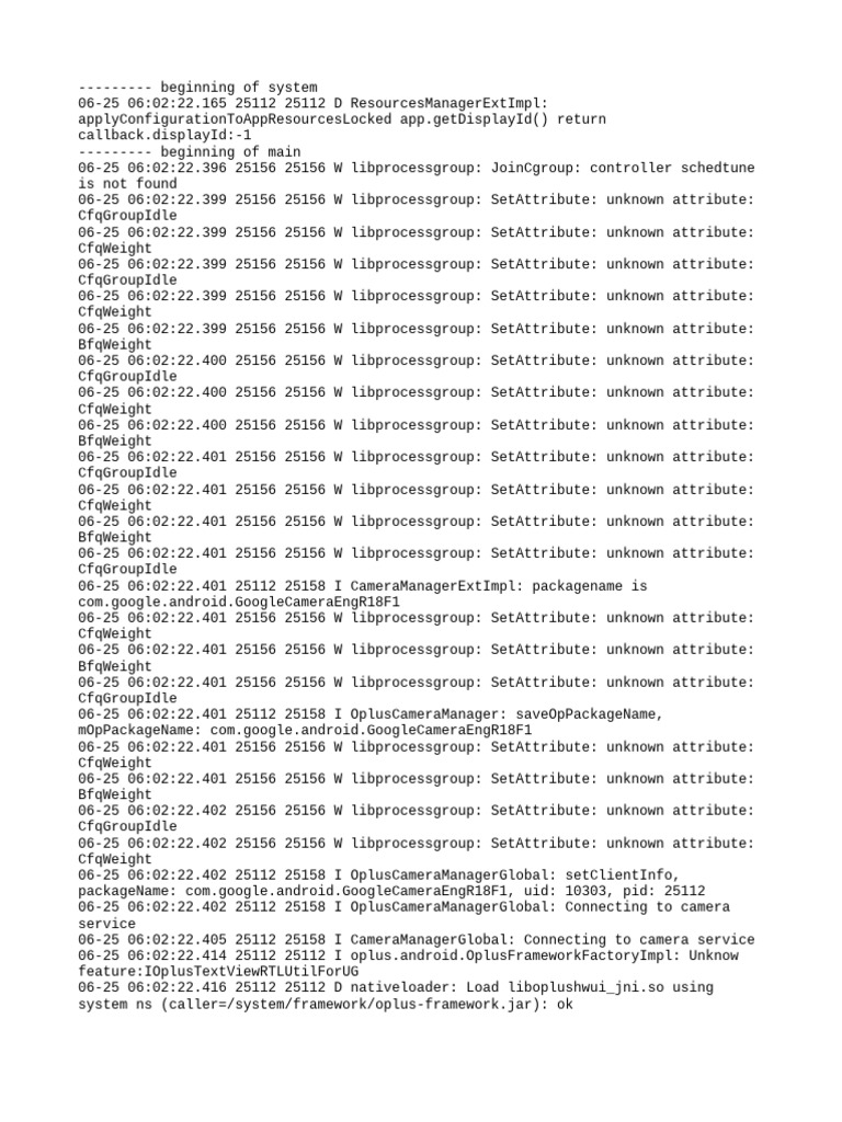 Camera Manager Log Analysis | PDF | Software Engineering | Software