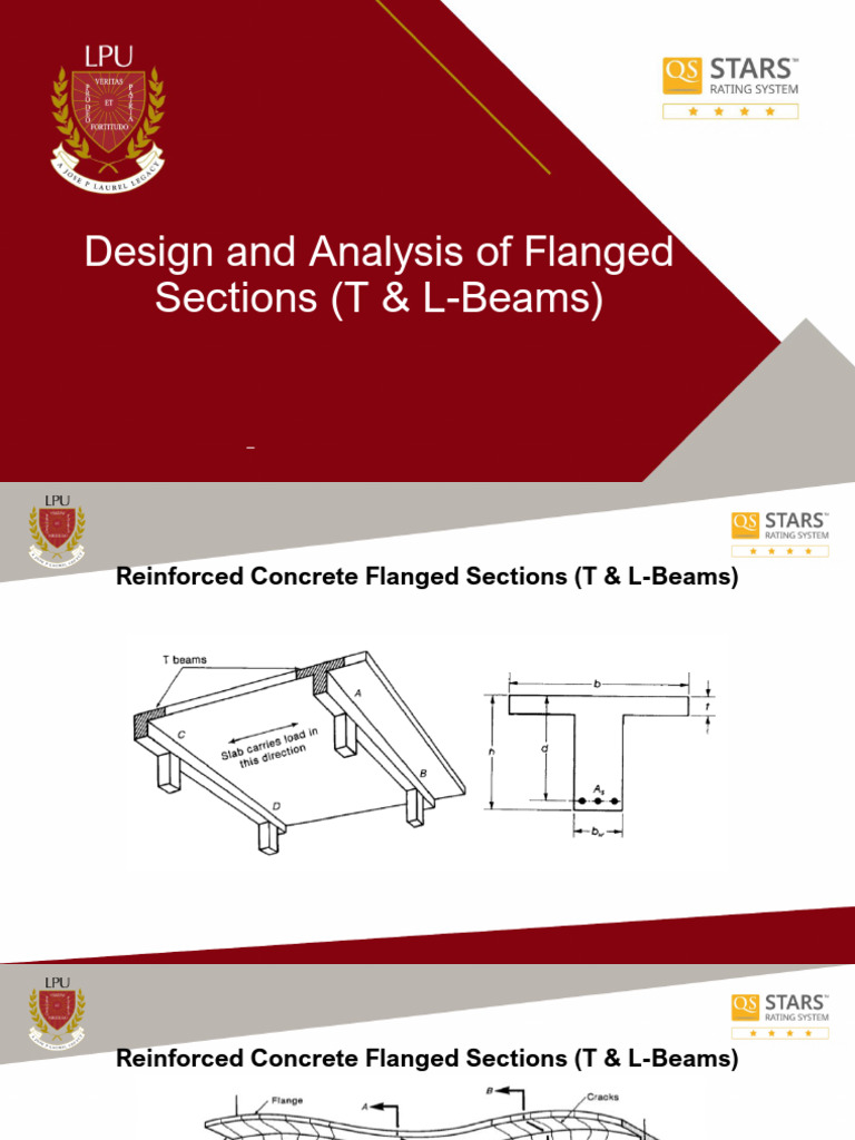 Design Analysis of T & L-Beams | PDF