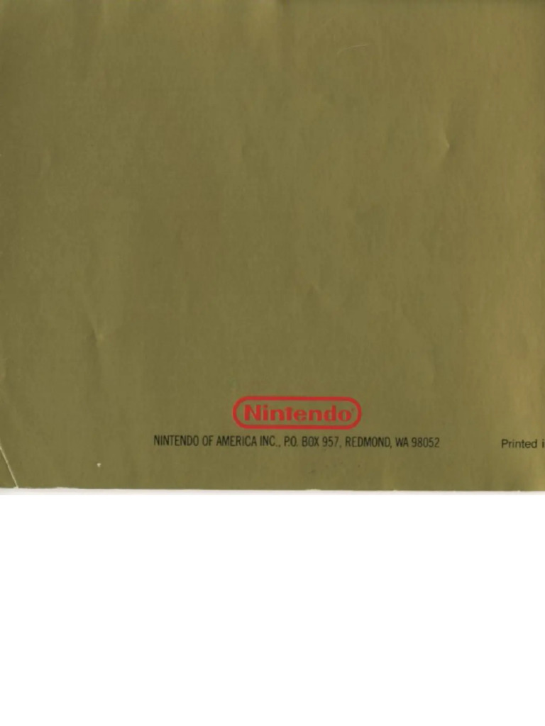 Manual de Usuario Nintendo The Legend of Zelda (NES) (24 Páginas) | PDF