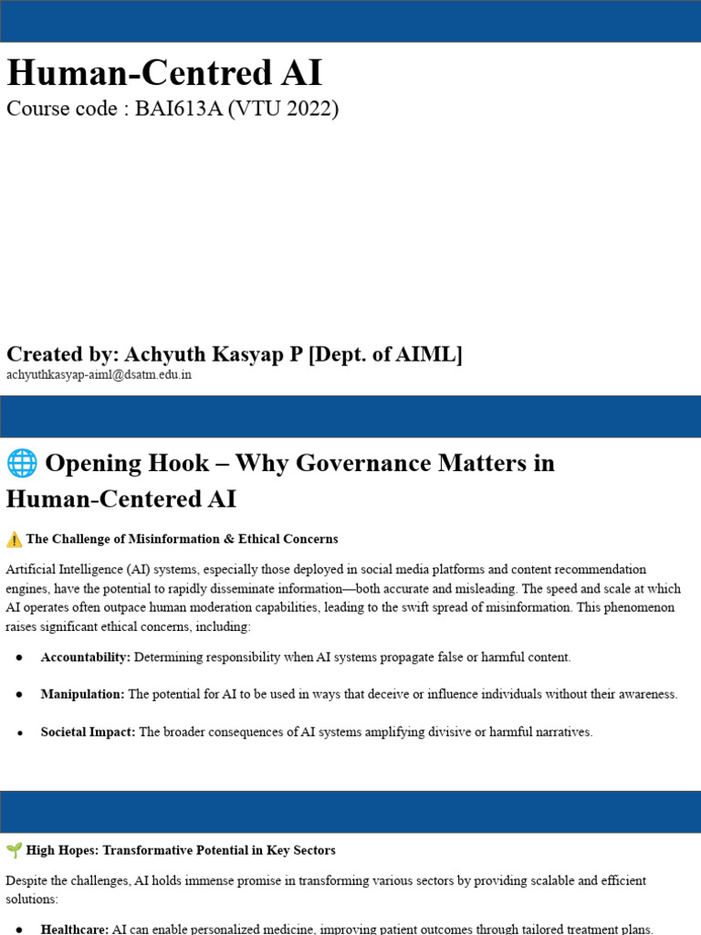 Human-Centered AI Governance Strategies | PDF | Artificial Intelligence ...