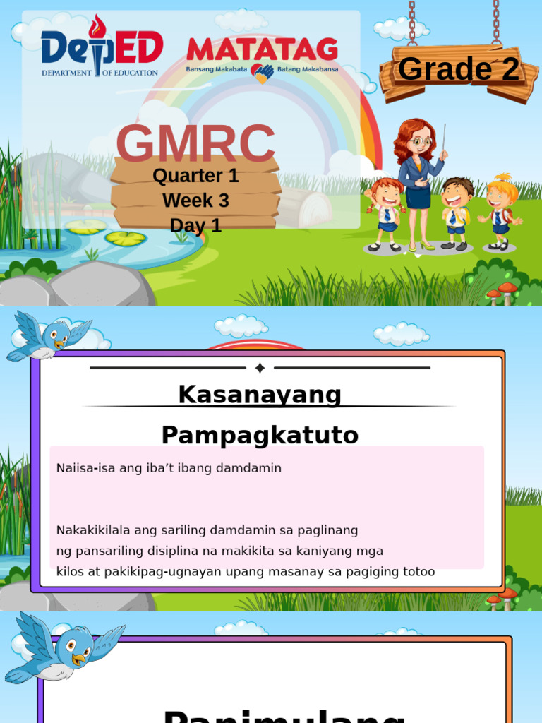 GMRC 2 - Quarter 1 - Week 3 - Day 1 | PDF