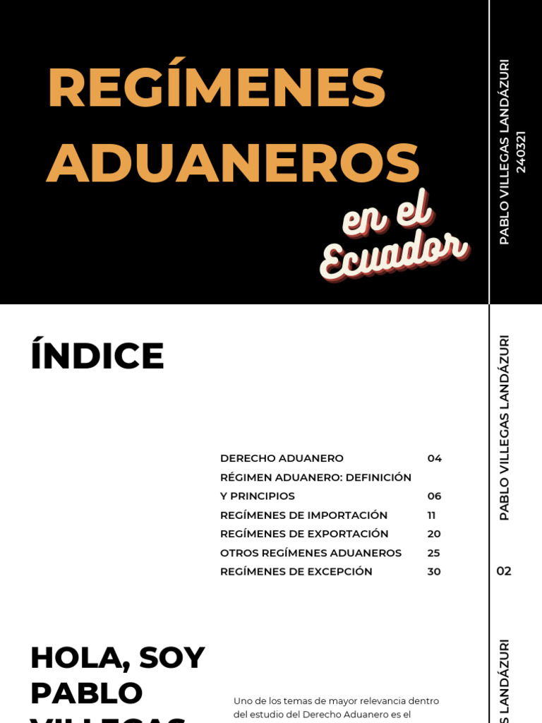 Guía de Regímenes Aduaneros en Ecuador | PDF | aduana | Arancel