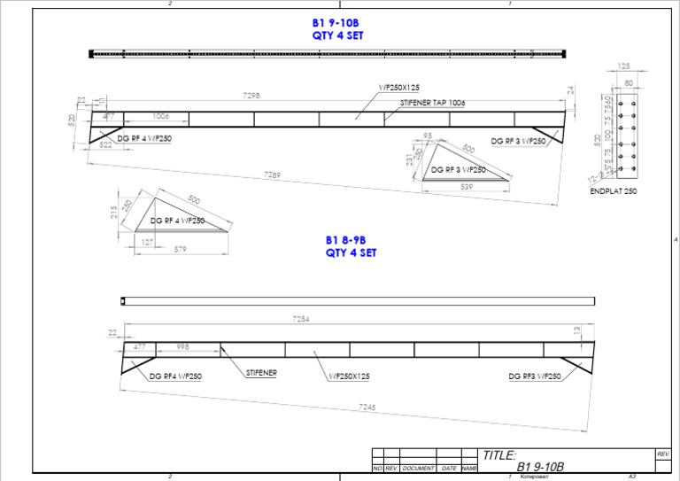 Specifications for WF250 Components | PDF