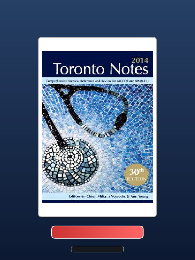 Complete Bundle TORONTO NOTES 2014 Ebook and TestBank Bundle | PDF ...