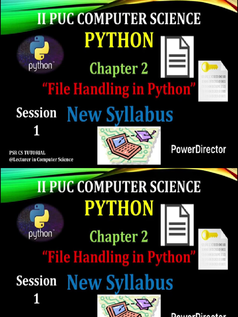 Second PUC - CHAPTER 2 FILE HANDLING | PDF