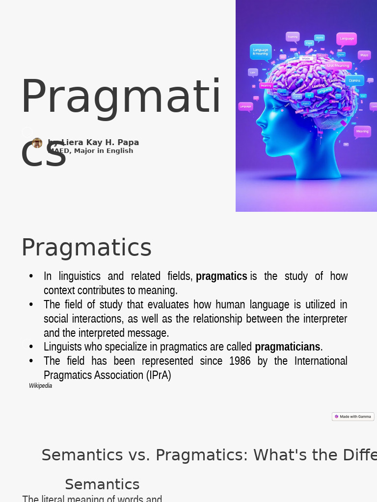 Understanding Pragmatics and Speech Acts | PDF | Semantics | Linguistics