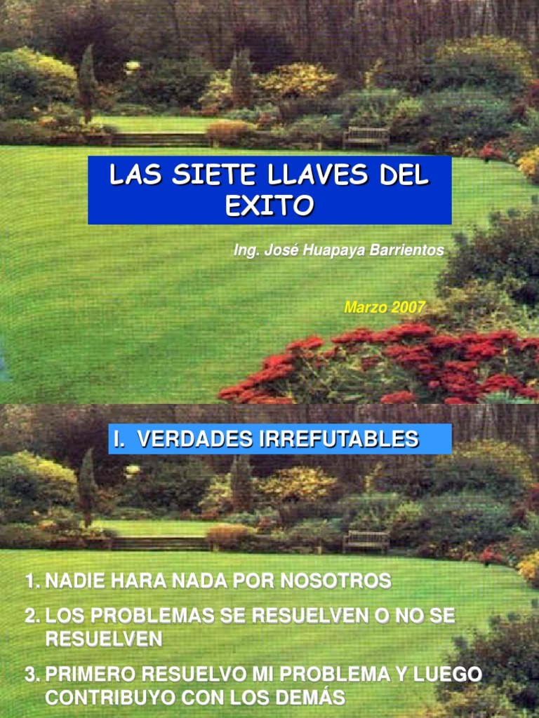 Las Siete Llaves del Éxito | PDF | Crecimiento personal y profesional