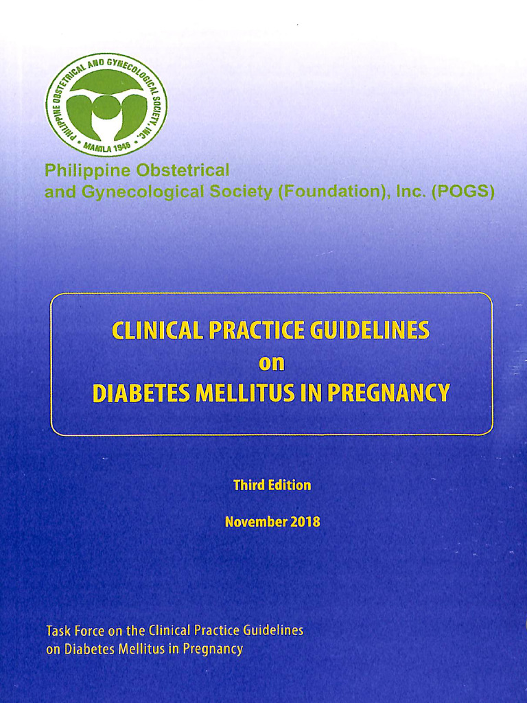 CPG On Diabetes Mellitus in Pregnancy 2018 | PDF
