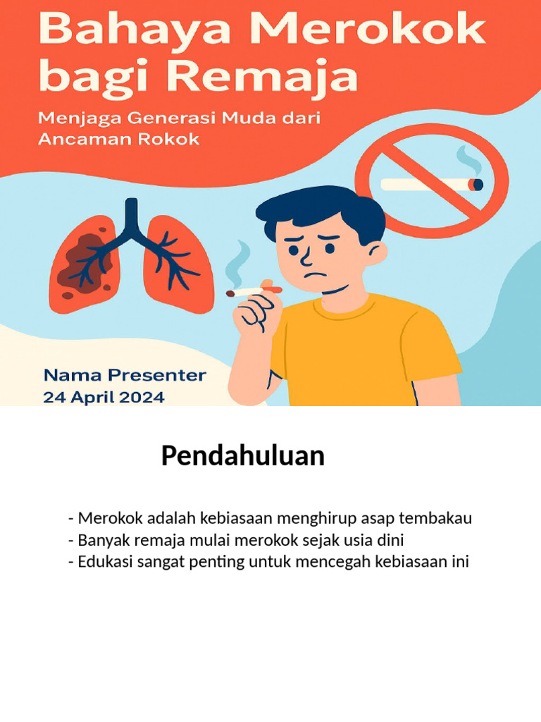 Bahaya Merokok Bagi Remaja Lengkap | PDF