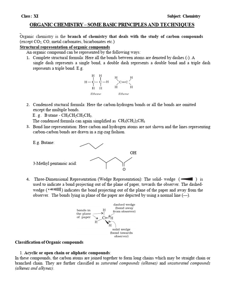Organic Chemistry - Some Basic Principles and Techniques-1 | PDF ...