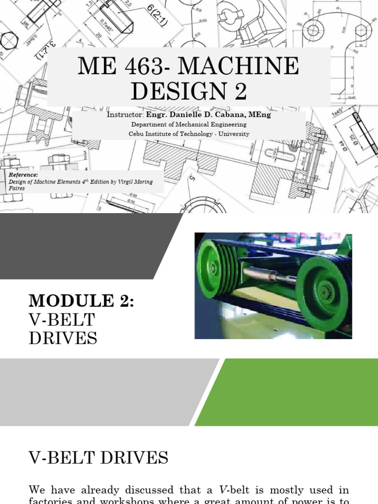 2 - VBelt Drive | PDF | Belt (Mechanical) | Mechanical Engineering