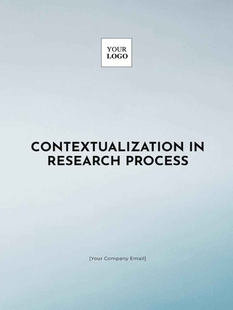 Free Contextualization in Research Process Template | PDF