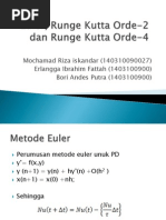 Download Euler Runge Kutta Orde-2 Dan Runge Kutta by Riza Iskandar SN88328272 doc pdf