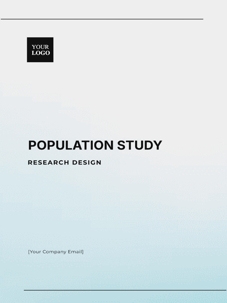 Free Population Study Research Design Template | PDF
