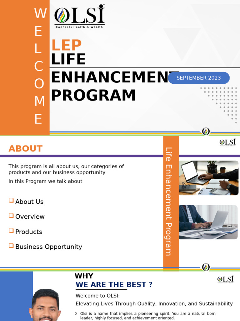 Life Enhancement Program Overview | PDF | Dietary Supplements | Nutrients
