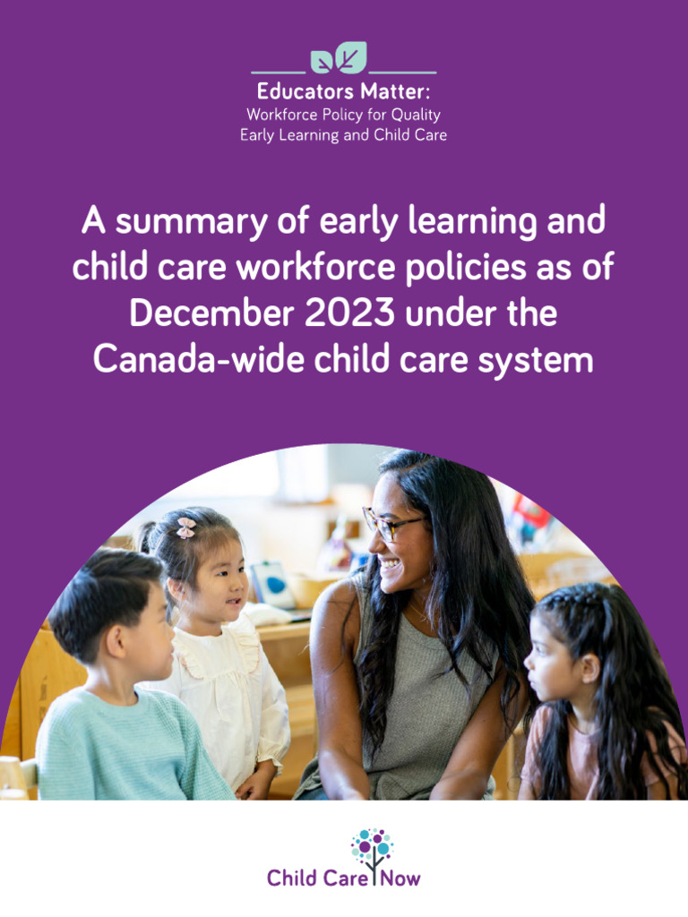 Canada-wide Early Learning Workforce Policies | PDF | Provinces And ...