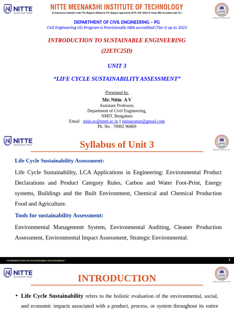 Life Cycle Sustainability Assessment Overview | PDF | Life Cycle ...