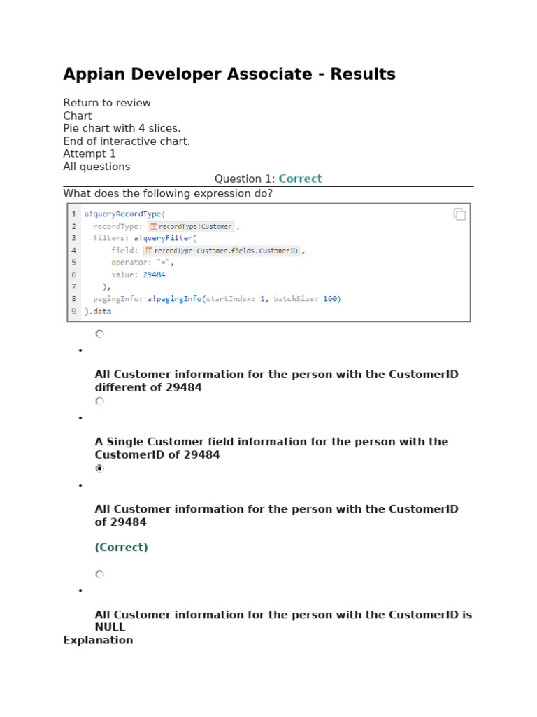 Appian Developer Associate Exam Results | PDF | Parameter (Computer ...