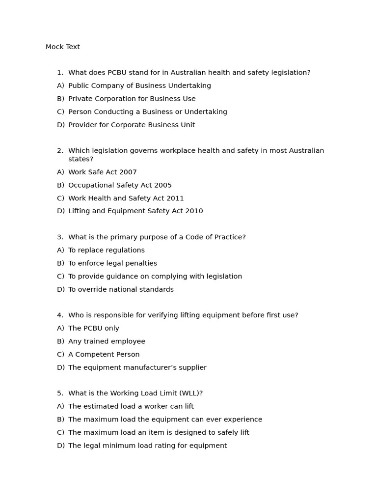 LEEA Foundation Course Q&A Guide | PDF | Personal Protective Equipment ...