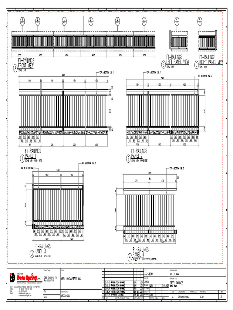 Davao Inc. Metalworking Project Drawings | PDF