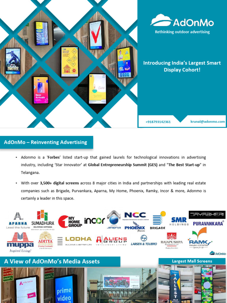 Adonmo Smart Display Solutions Overview | PDF