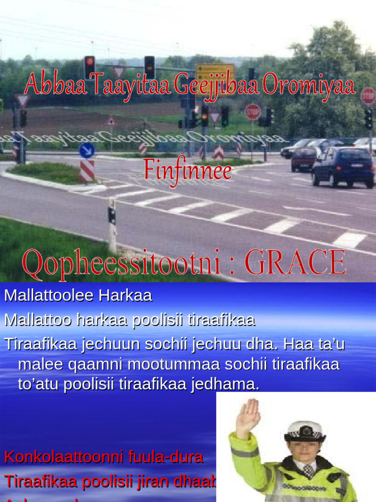 Tirafic Police and Diriver Hand Sign | PDF