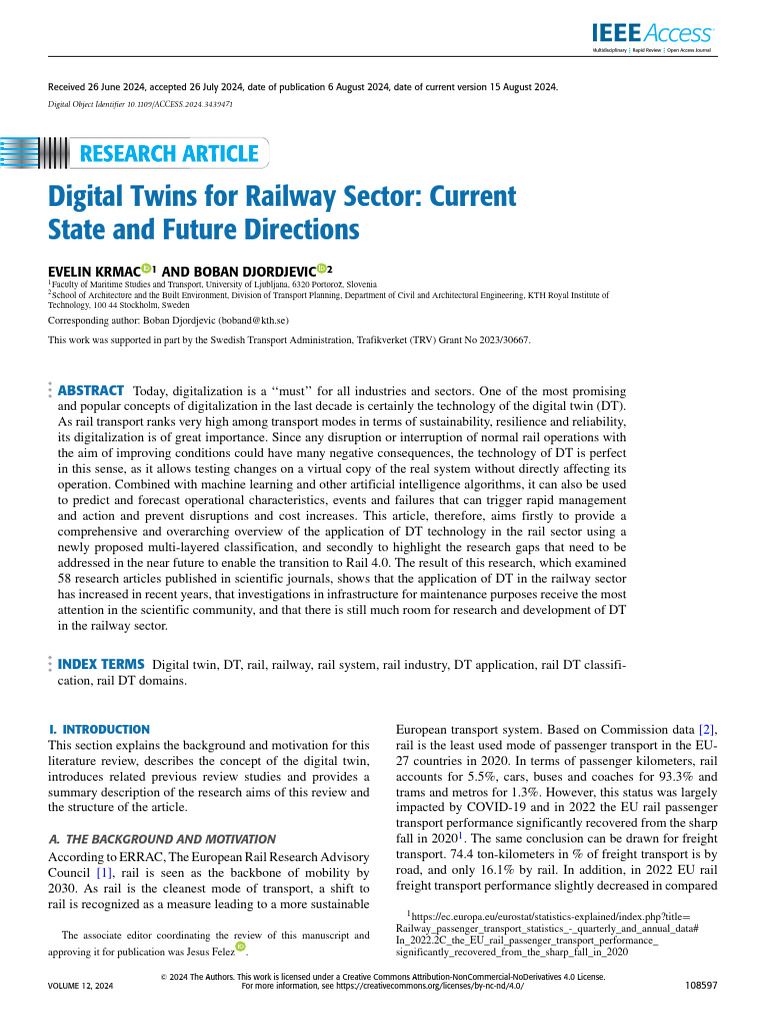 Digital Twins in Railway Systems | PDF | Rail Transport | System