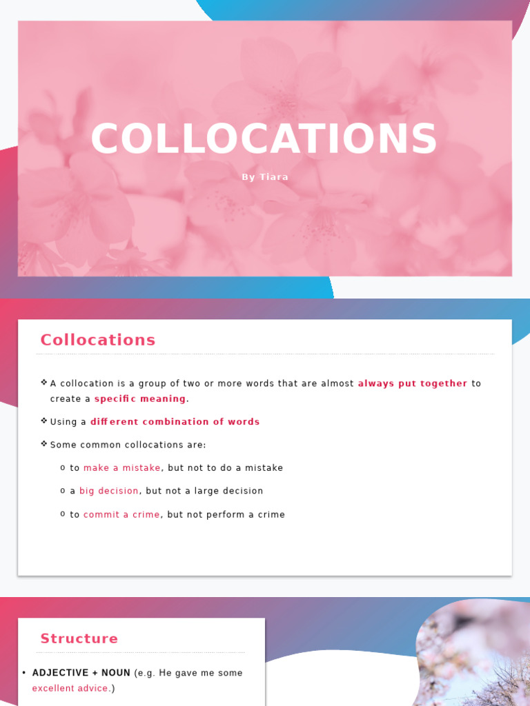 Understanding Verb Collocations | PDF | Semantic Units | Languages