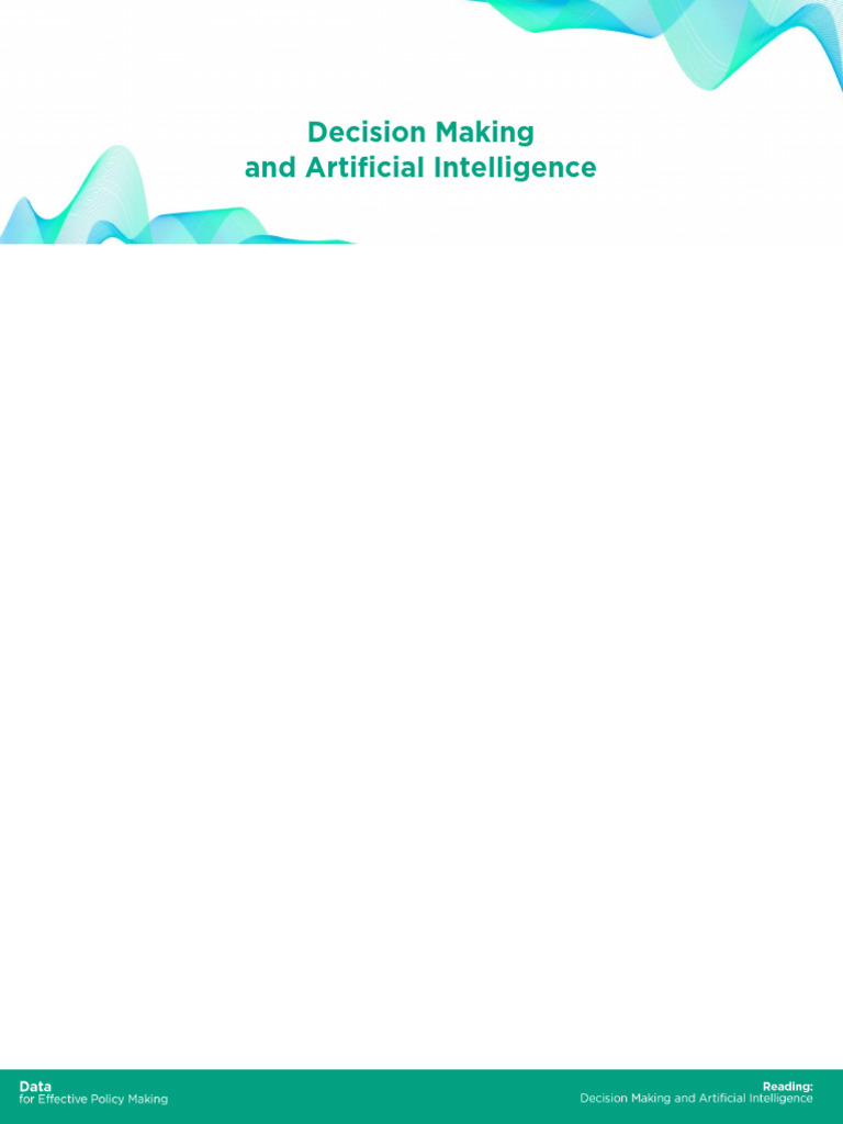 1.4.3 Decision Making and Artificial Intelligence | PDF | Artificial ...