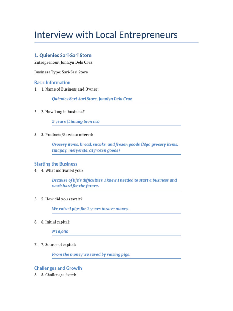 Local Entrepreneur Insights and Advice | PDF | Chess Openings | Chess