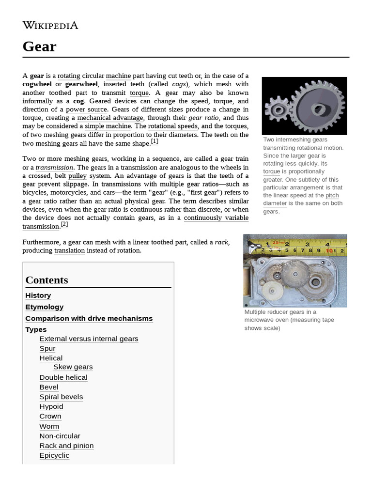 Gear | PDF | Gear | Helix