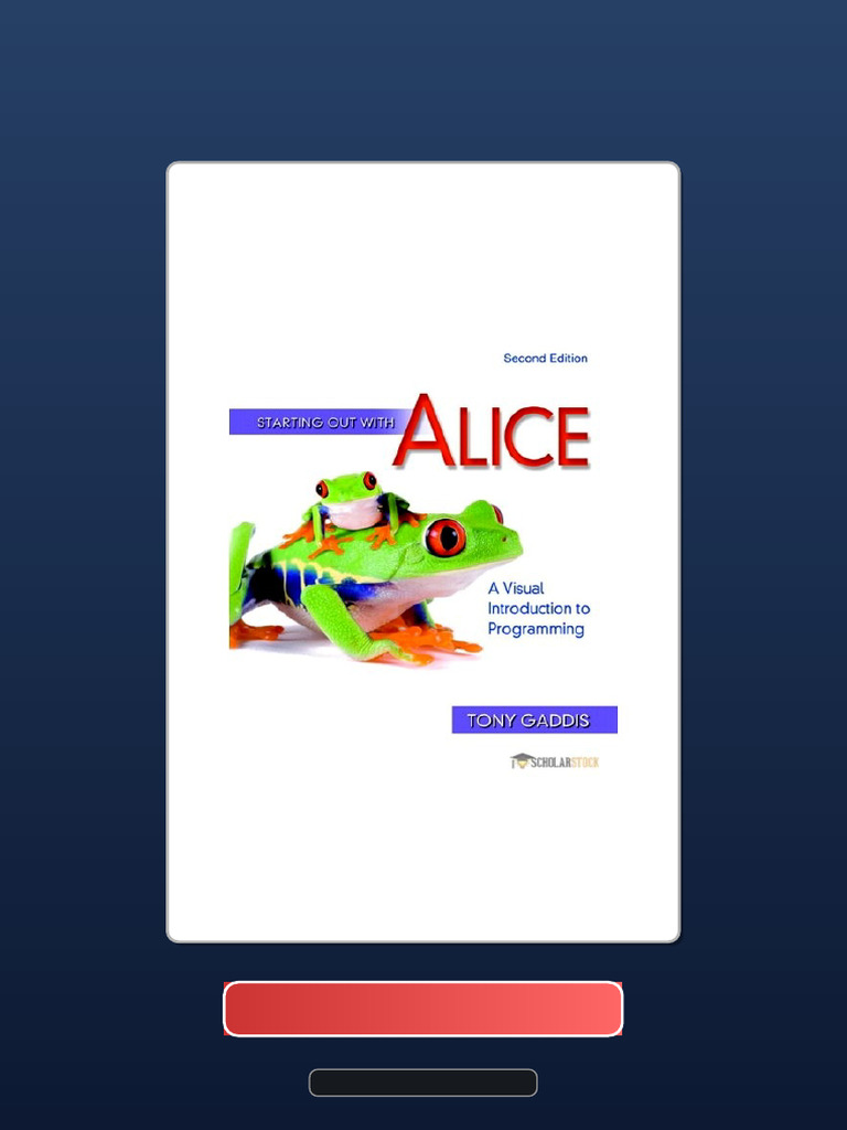 Verified PDF Download Starting Out With Alice A Visual Introduction To ...