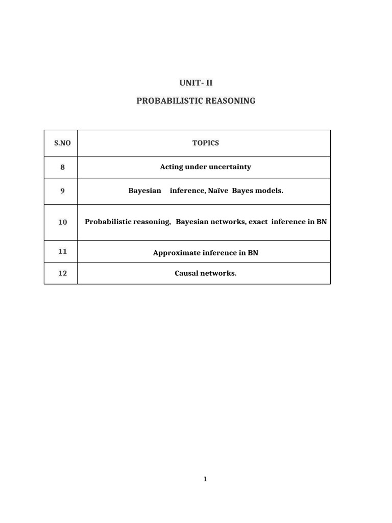 Probabilistic Reasoning in AI | PDF | Bayesian Network | Applied ...